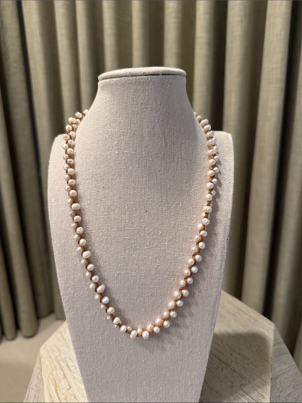Faux Freshwater Pearl Rope Necklace